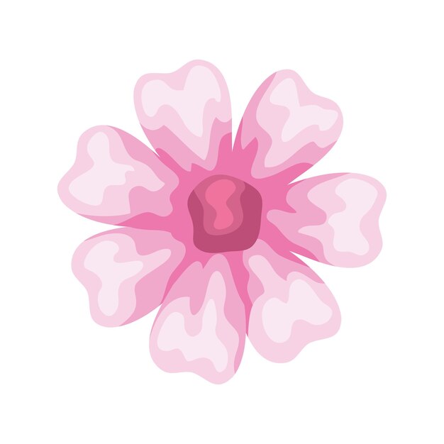 el icono de la acuarela de la flor rosa