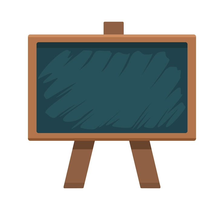 Vector gratuito icono aislado clásico de la pizarra de la escuela