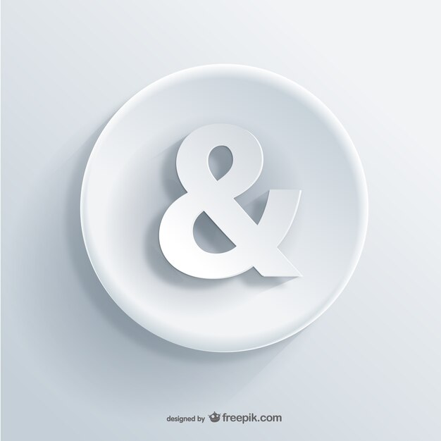 Icono Ampersand 3D