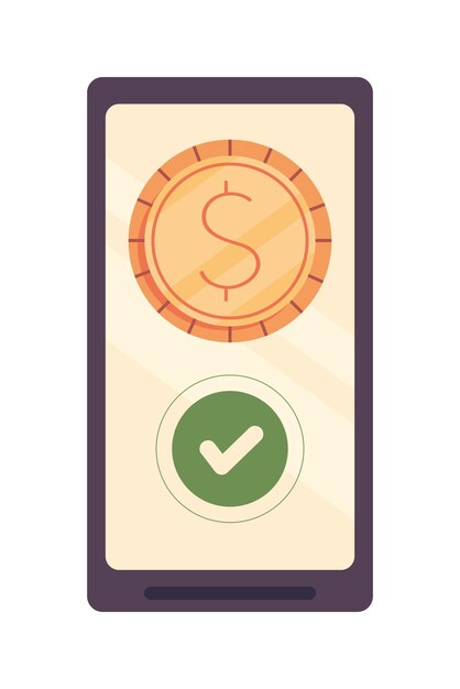 El icono de la aplicación de dinero para teléfonos inteligentes está aislado.