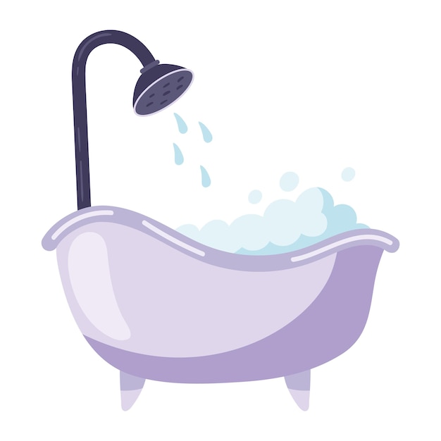 icono de bañera y ducha