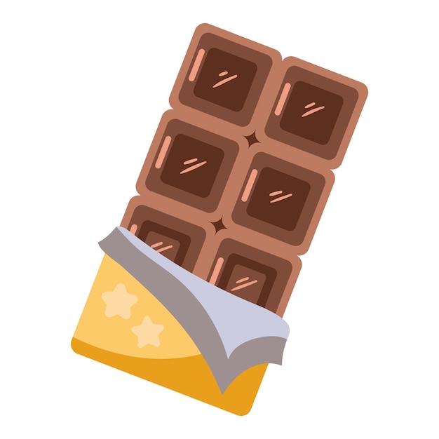 icono de barra de chocolate de postre
