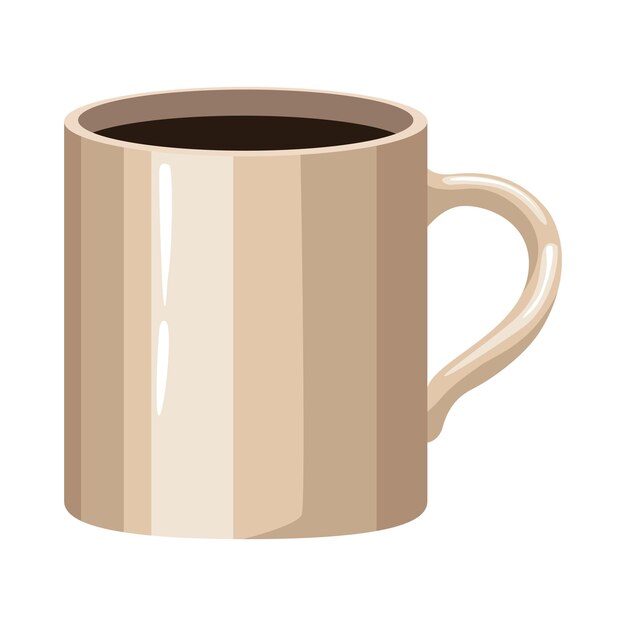 icono de bebida de taza de chocolate aislado