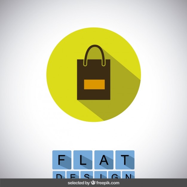 Vector gratuito el icono de la bolsa de compras