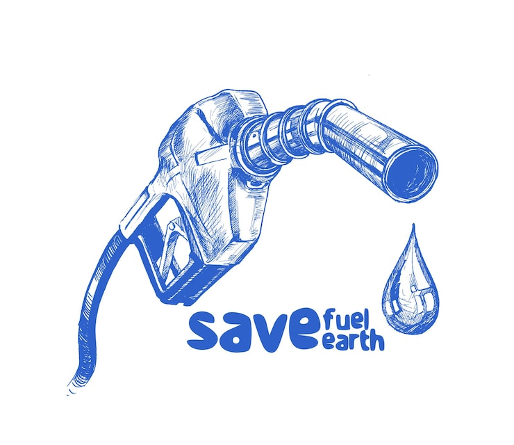 Vector gratuito el icono de la bomba de combustible el letrero de la gasolinera el letrera de la gasolina el fondo del combustible