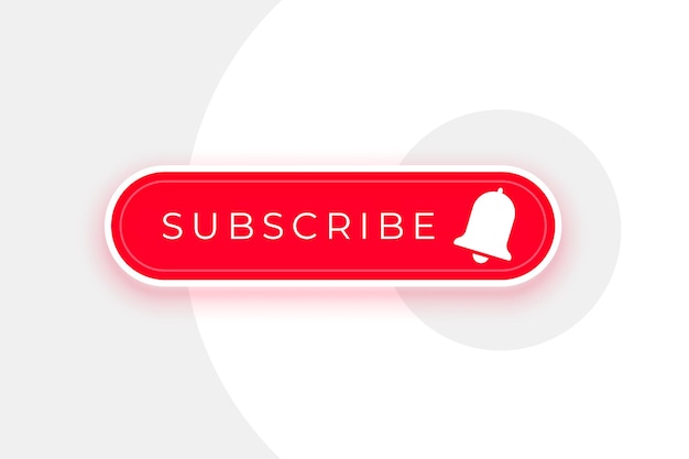 icono de botón de suscripción web seguir o gustar canal