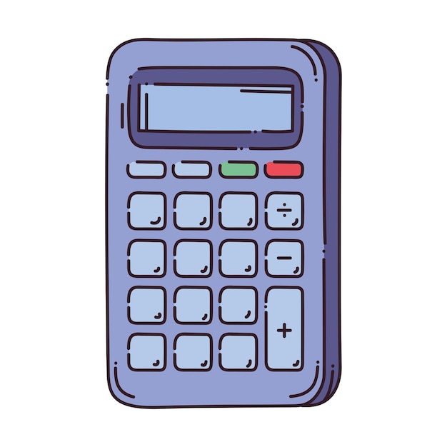 Vector gratuito el icono de la calculadora matemática