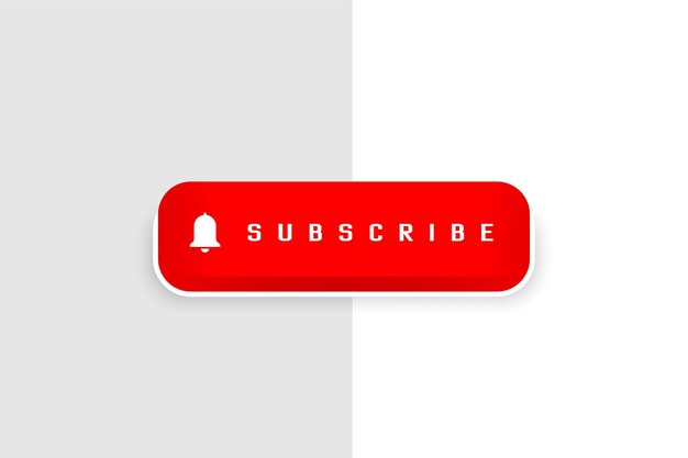 El icono de la campana de suscripción de estilo 3D agrega más seguidores