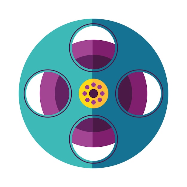 icono de carrete de película