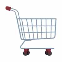 Vector gratuito icono de carrito de compras ilustración aislada