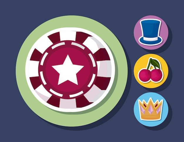 Vector gratuito icono de casino