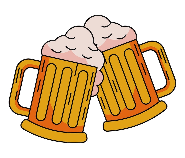 Vector gratuito icono de celebración de jarra de cerveza aislado