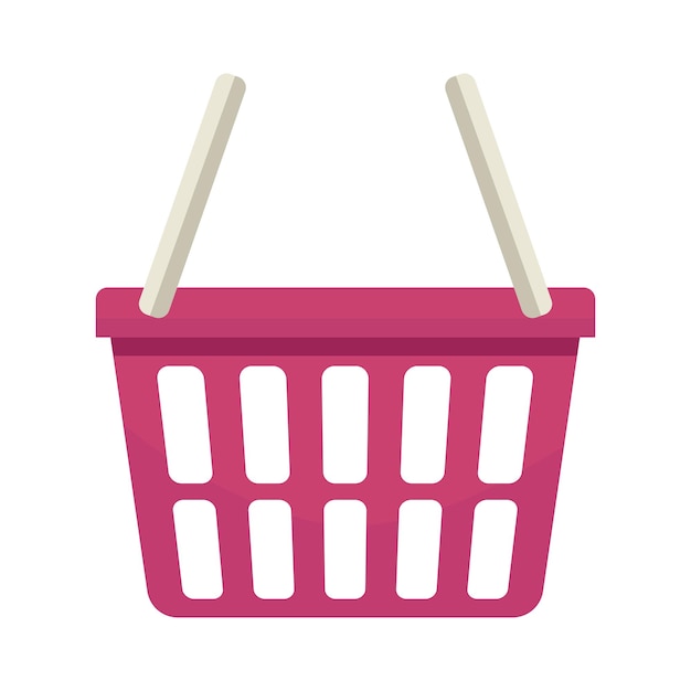icono de cesta de compras ilustración aislada