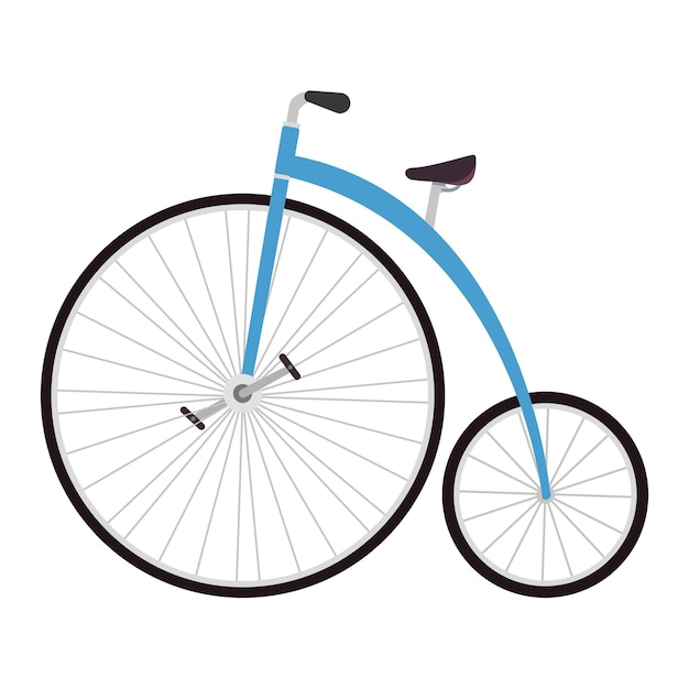 El icono del ciclismo que simboliza el estilo de vida y la aventura está aislado