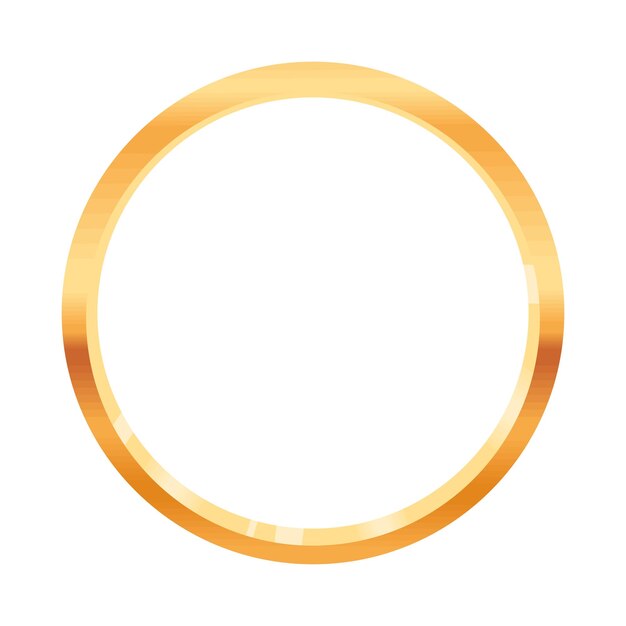 icono de círculo dorado fondo blanco