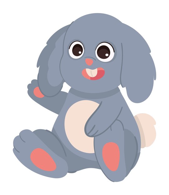 el icono del conejo gris