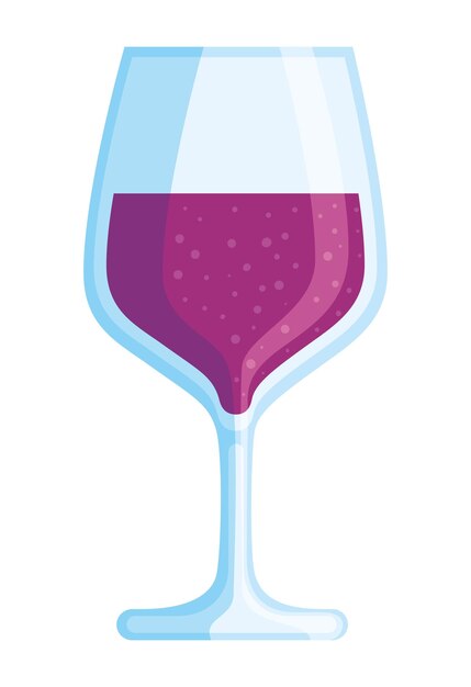 icono de la copa de la bebida de vino fresco
