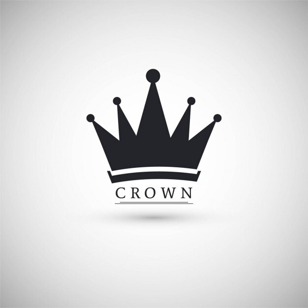 Vector gratuito icono con una corona