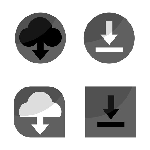Icono de descarga gratuita de diseño plano
