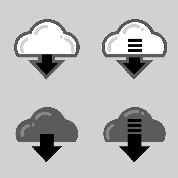Icono de descarga gratuita de diseño plano