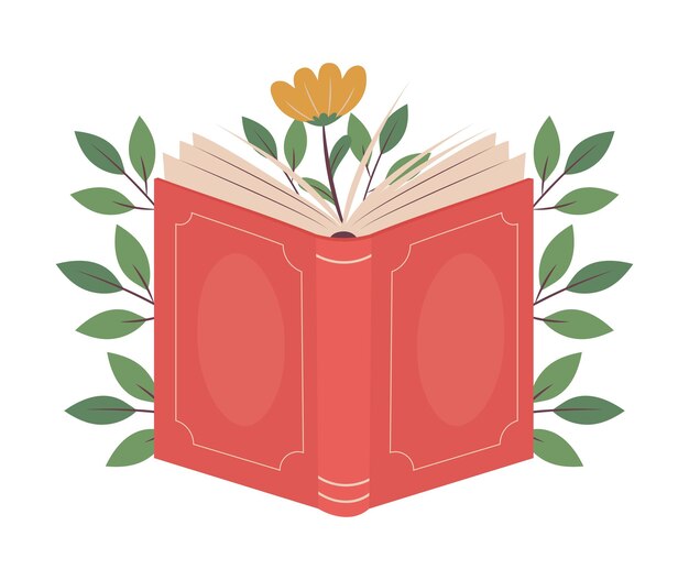 Icono del día del libro abierto