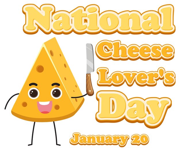 Vector gratuito icono del día nacional de los amantes del queso