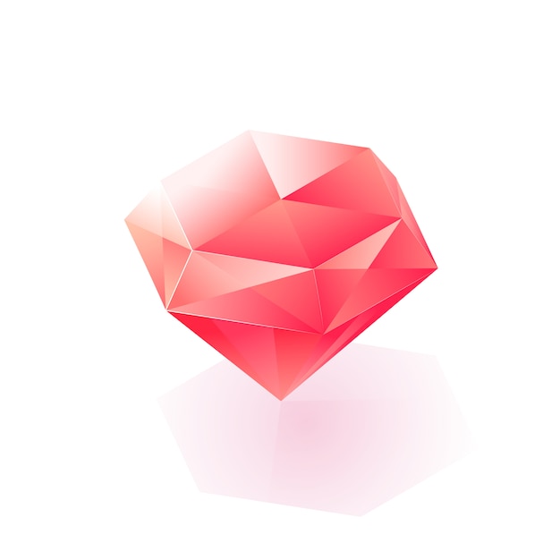 Icono de diamante de luz isométrica brillante