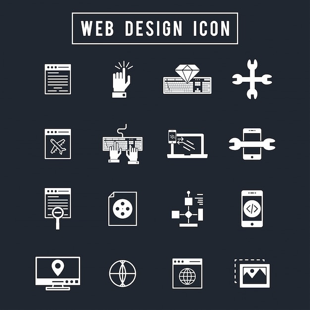 Icono de diseño web