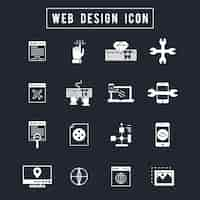 Vector gratuito icono de diseño web