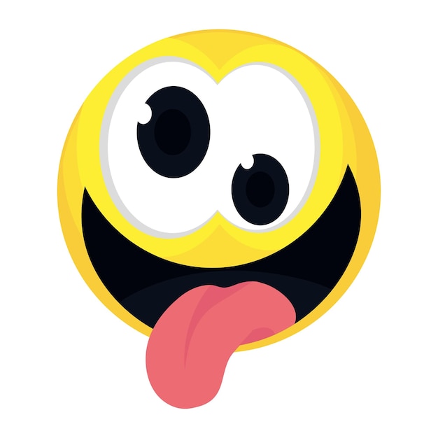 icono de emoticon gracioso
