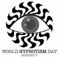 Vector gratuito icono de enero del día mundial del hipnotismo