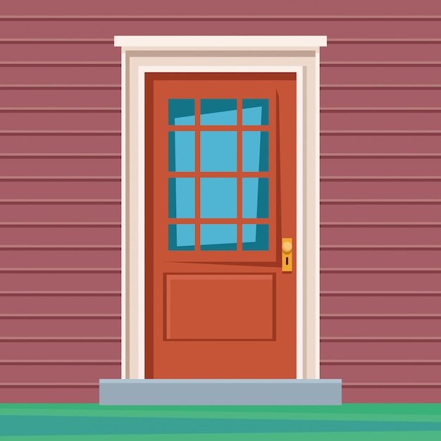 Icono de entrada de la casa de la puerta