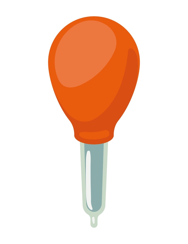 Vector gratuito icono de equipo de laboratorio cuentagotas de goma