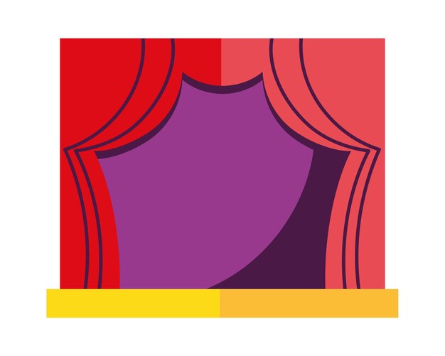 icono del escenario del teatro