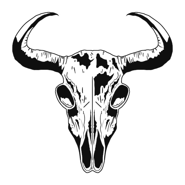 El icono del estilo de la cabeza de toro