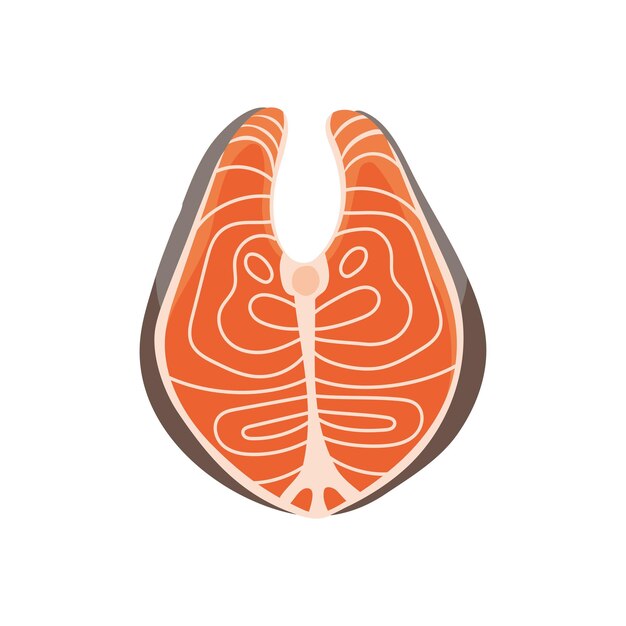 icono de filete de pescado diseño aislado