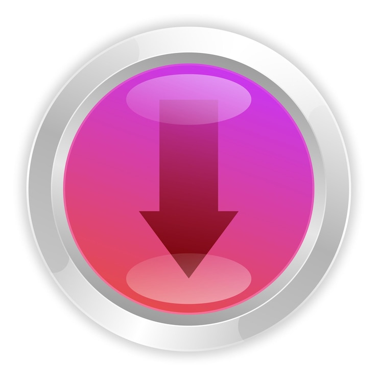 Vector gratuito icono de flecha hacia abajo con color de gradiente