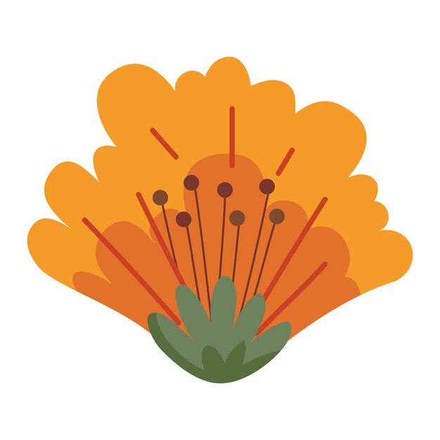 El icono de la flor de la flor
