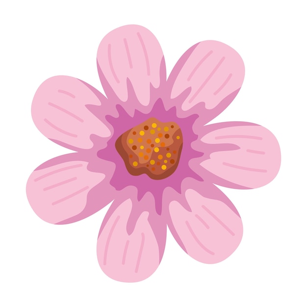 Vector gratuito icono floral de la flor