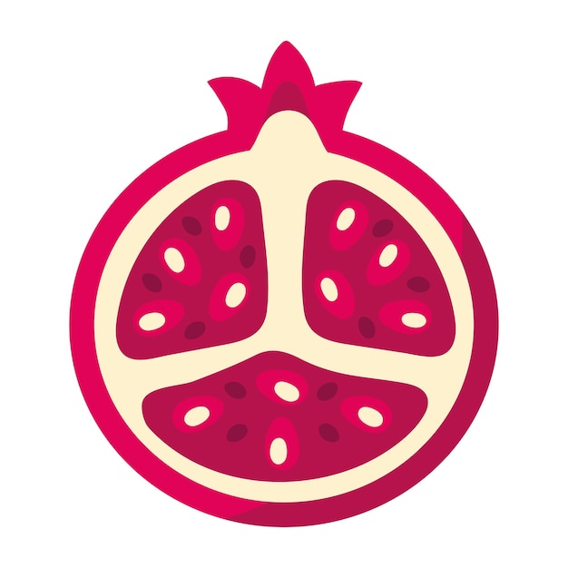 Vector gratuito icono de fruta de granada