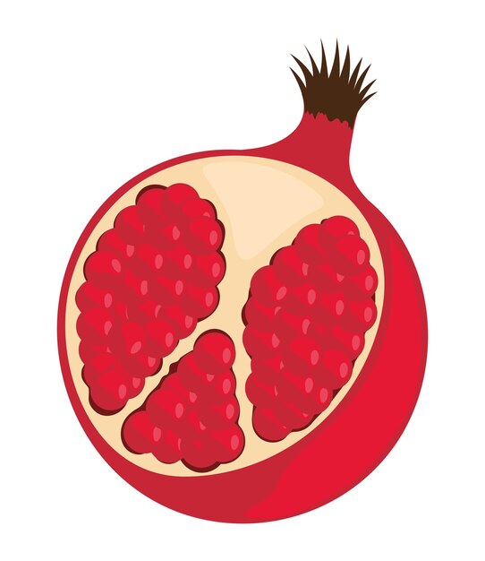 el icono de la fruta de la granada