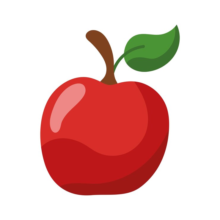 Vector gratuito icono de fruta de manzana