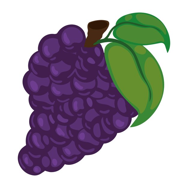 icono de la fruta de las uvas
