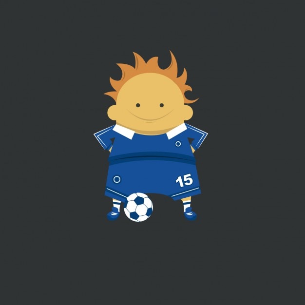 Vector gratuito icono de futbolista