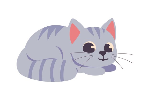 icono de gato pequeño y lindo aislado