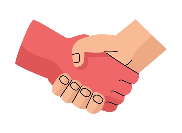 icono de gesto de trato de manos hechas