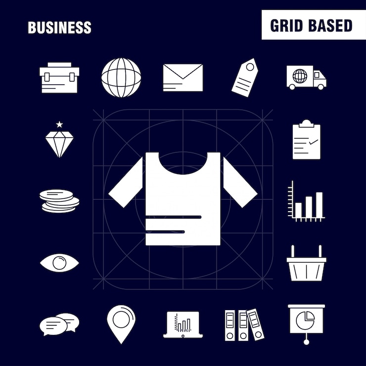Vector gratuito icono de glifo sólido de negocios
