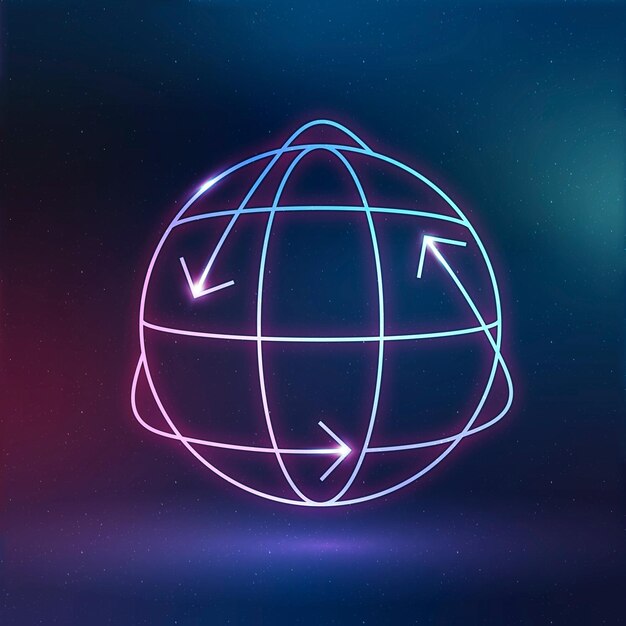 Icono de globo vector símbolo de conservación del medio ambiente