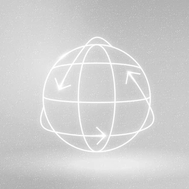 Icono de globo vector símbolo de conservación del medio ambiente