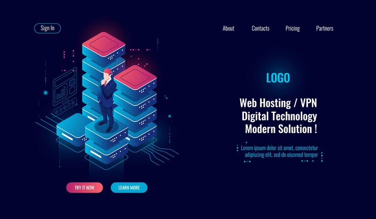 Vector gratuito icono isométrico del concepto de seguridad de datos, base de datos y centro de datos, administración de información, sala de servidores